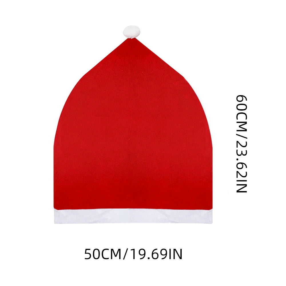 Santa Hat Chair Caps Set