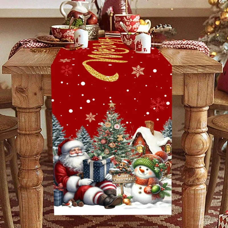 Merry Home Christmas Table Runner