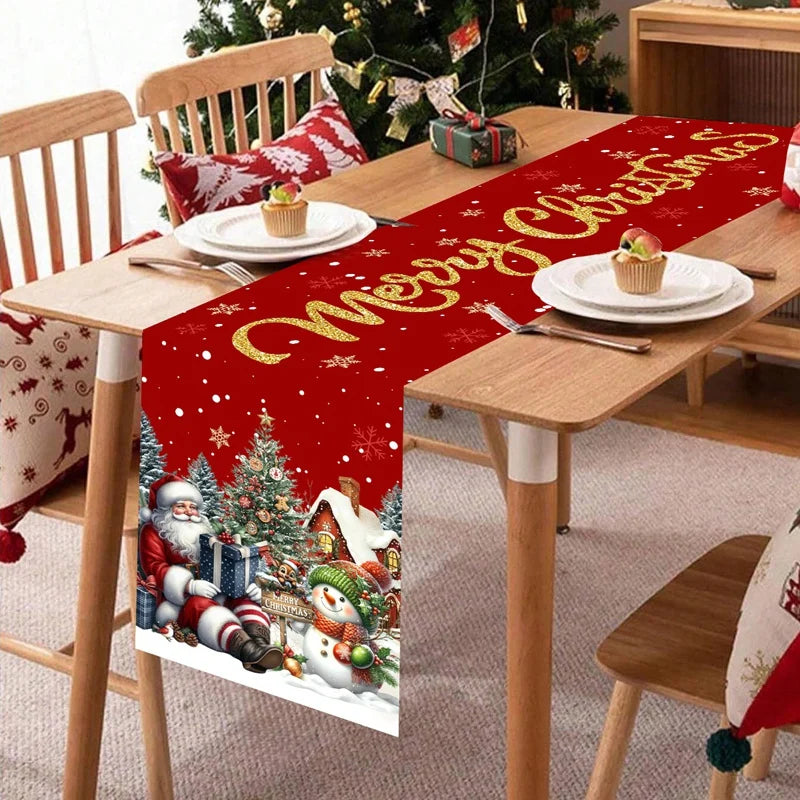 Merry Home Christmas Table Runner
